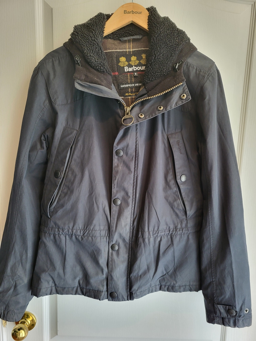 Barbour Men's Black Waterproof Hooded Jacket